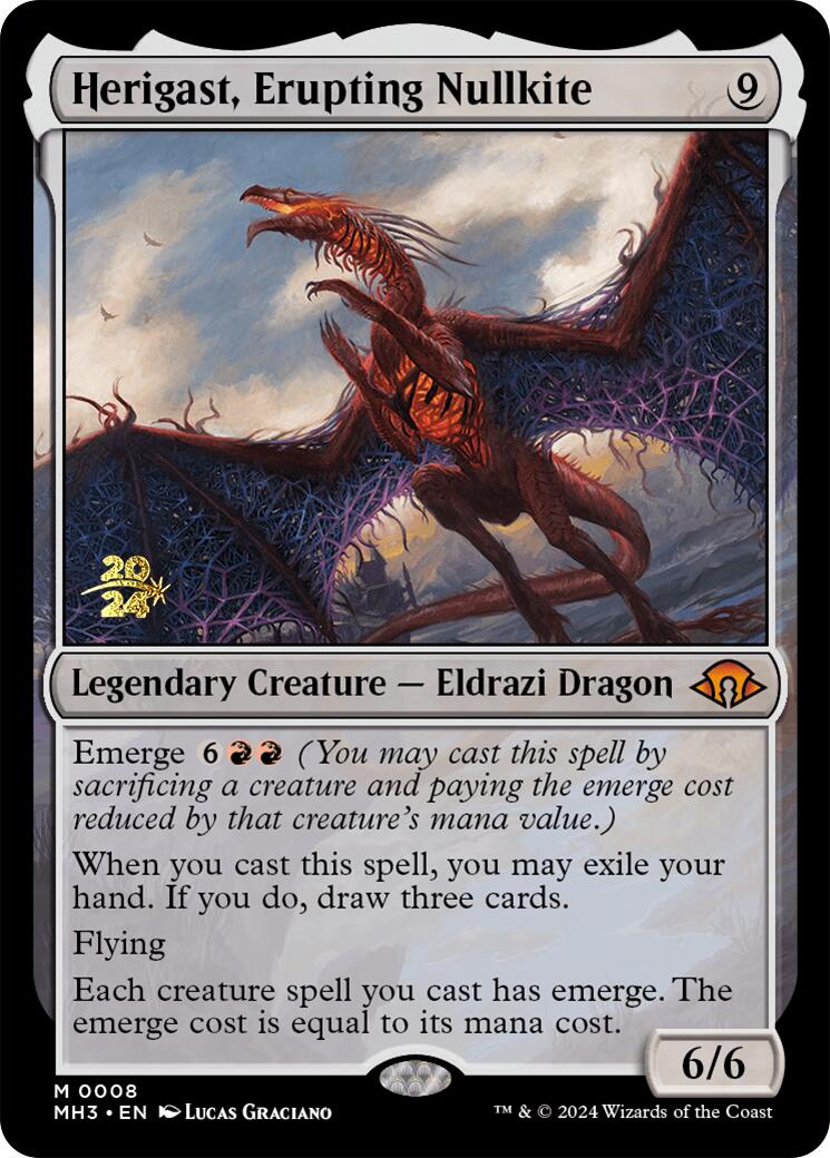 Herigast, Erupting Nullkite [Modern Horizons 3 Prerelease Promos] - Destination Retro