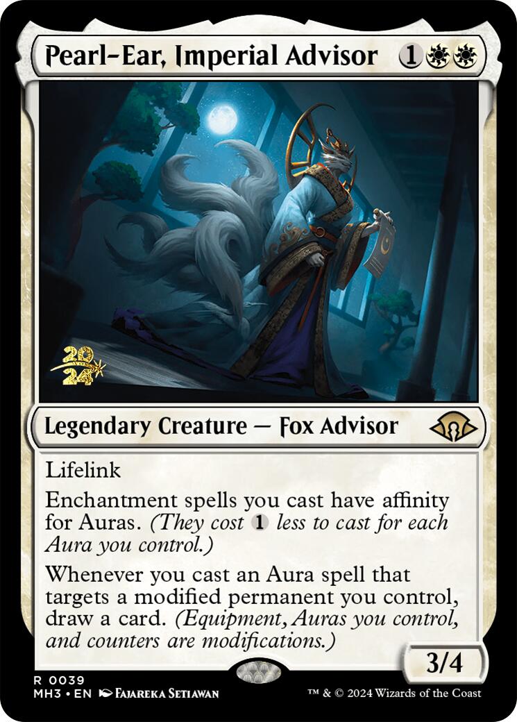 Pearl-Ear, Imperial Advisor [Modern Horizons 3 Prerelease Promos] - Destination Retro
