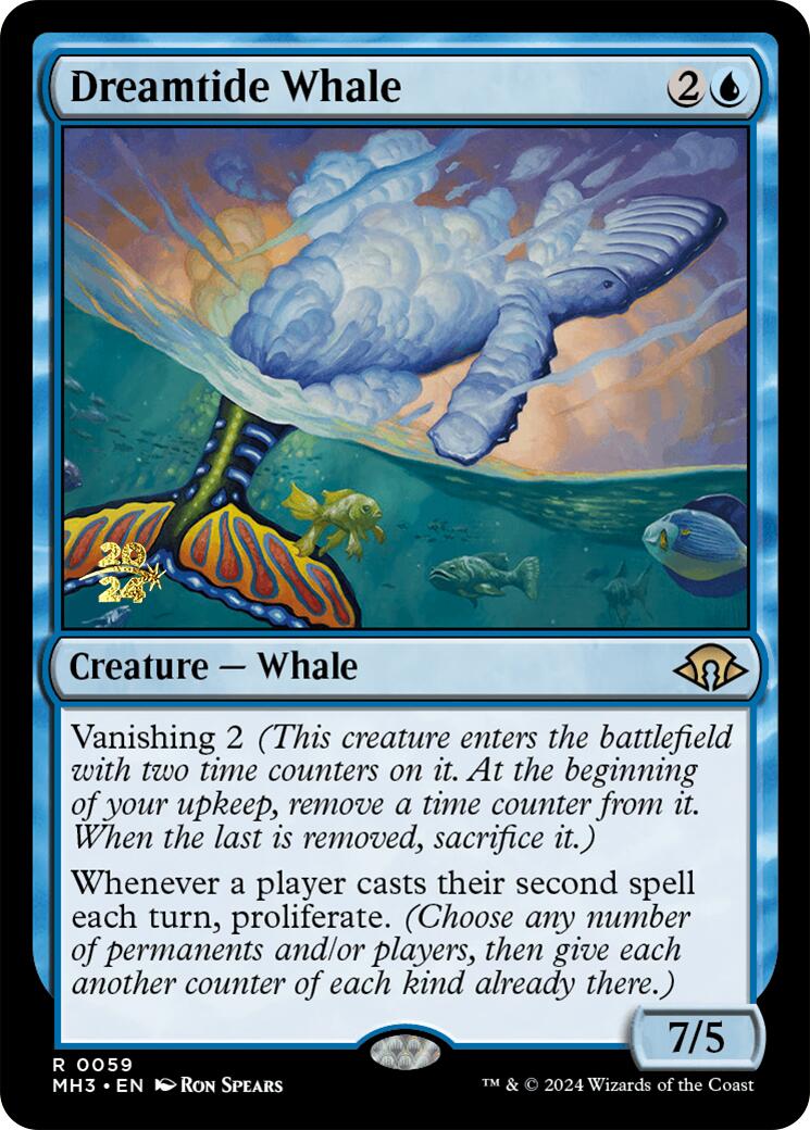 Dreamtide Whale [Modern Horizons 3 Prerelease Promos] - Destination Retro