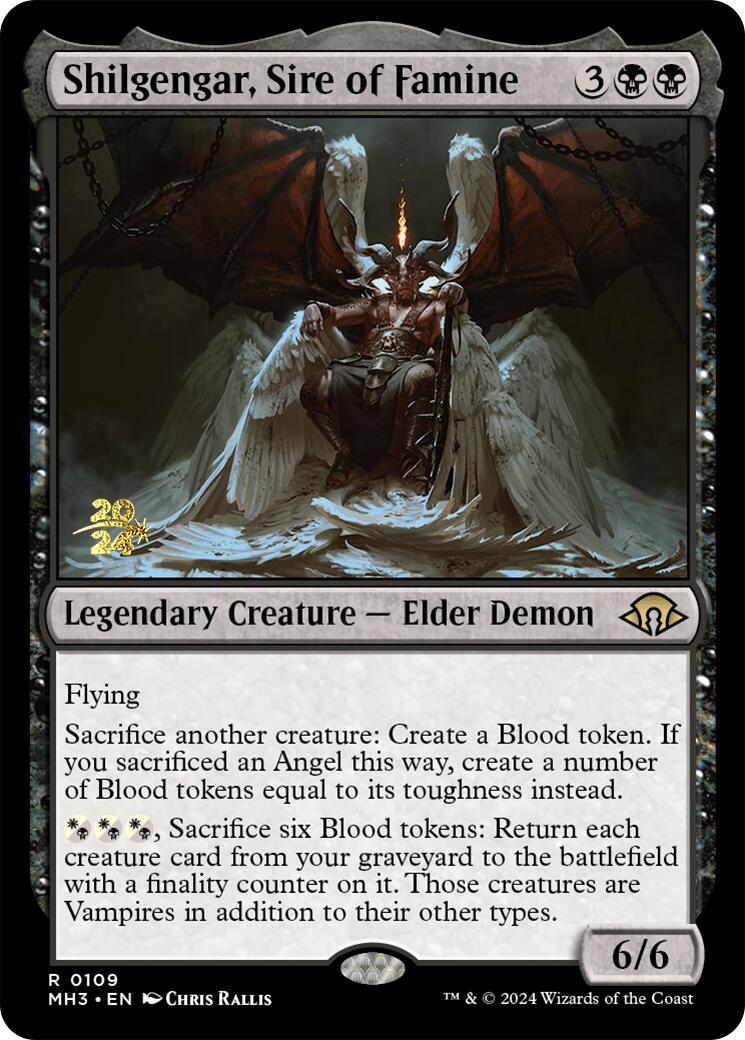 Shilgengar, Sire of Famine [Modern Horizons 3 Prerelease Promos] - Destination Retro
