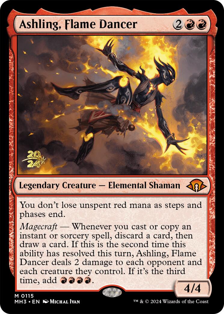 Ashling, Flame Dancer [Modern Horizons 3 Prerelease Promos] - Destination Retro