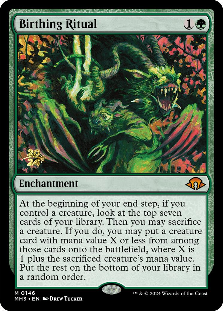 Birthing Ritual [Modern Horizons 3 Prerelease Promos] - Destination Retro