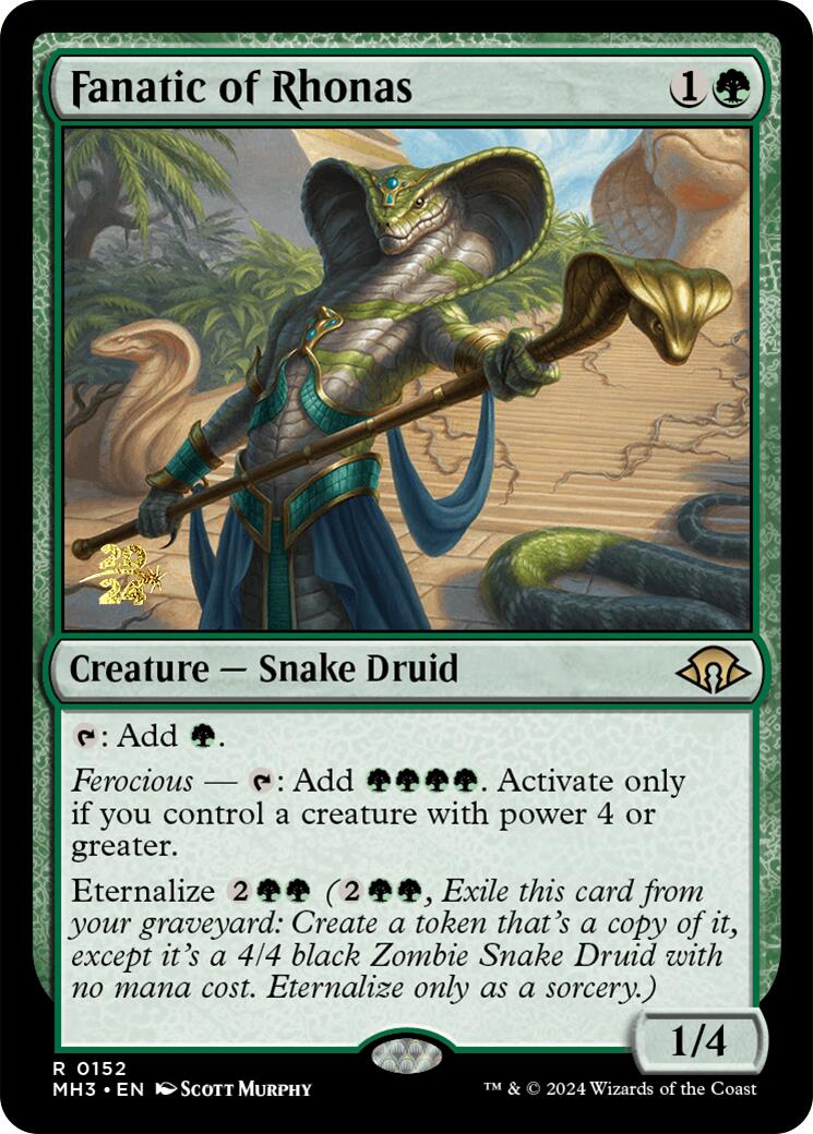 Fanatic of Rhonas [Modern Horizons 3 Prerelease Promos] - Destination Retro