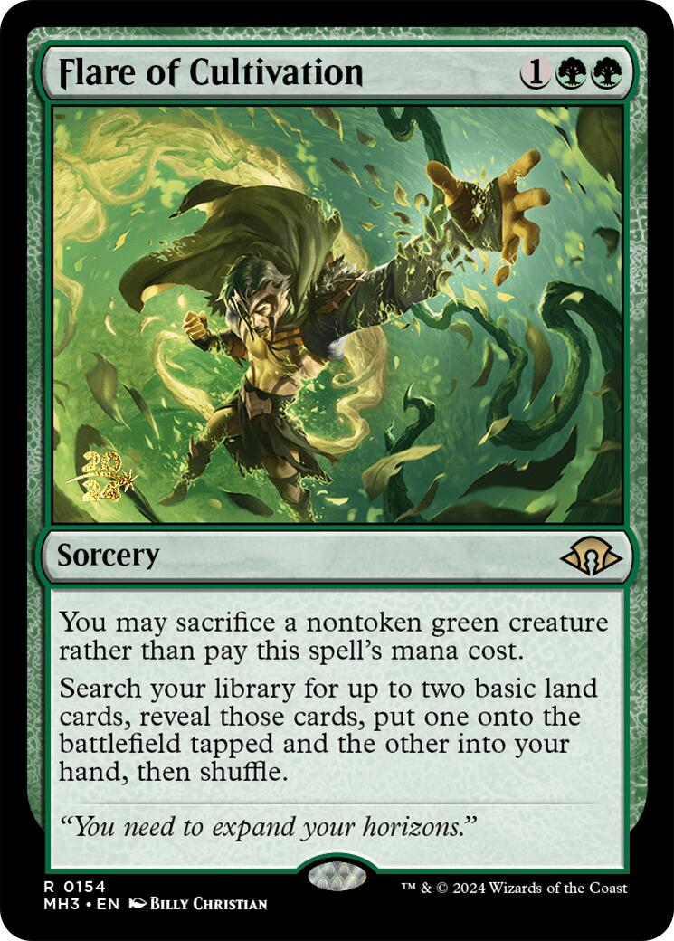Flare of Cultivation [Modern Horizons 3 Prerelease Promos] - Destination Retro