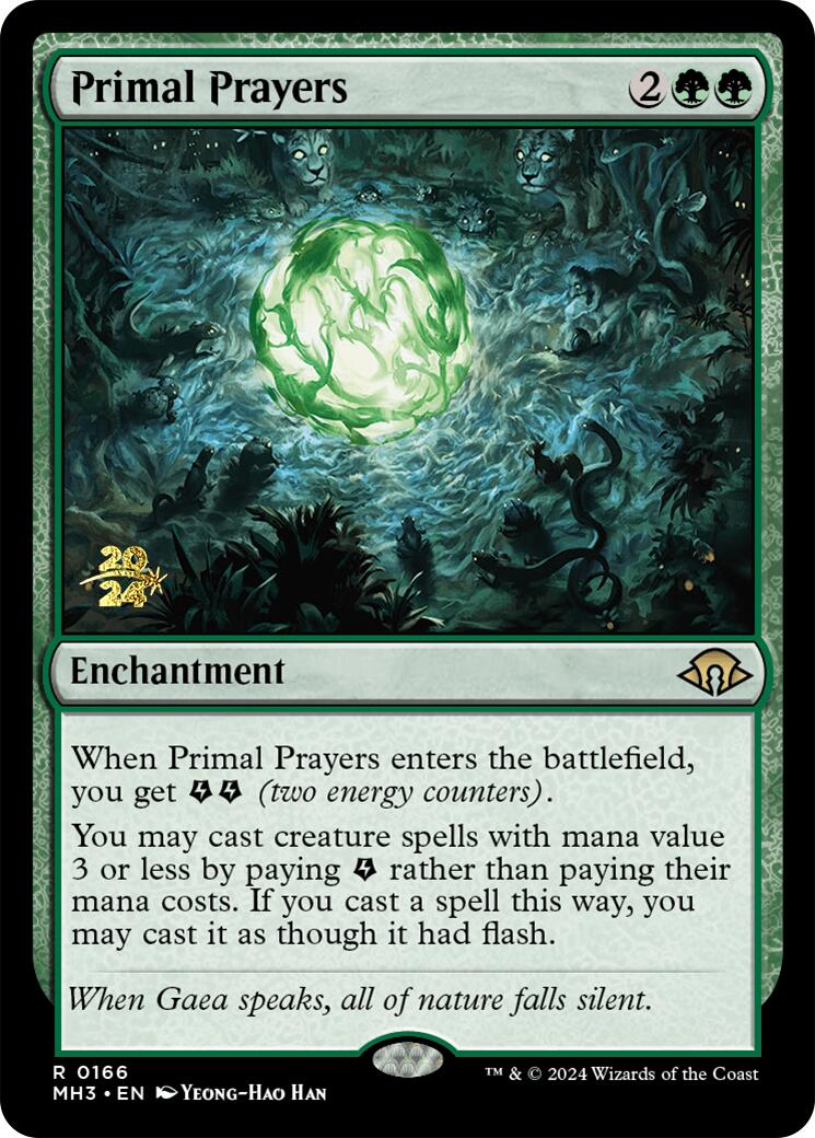Primal Prayers [Modern Horizons 3 Prerelease Promos] - Destination Retro