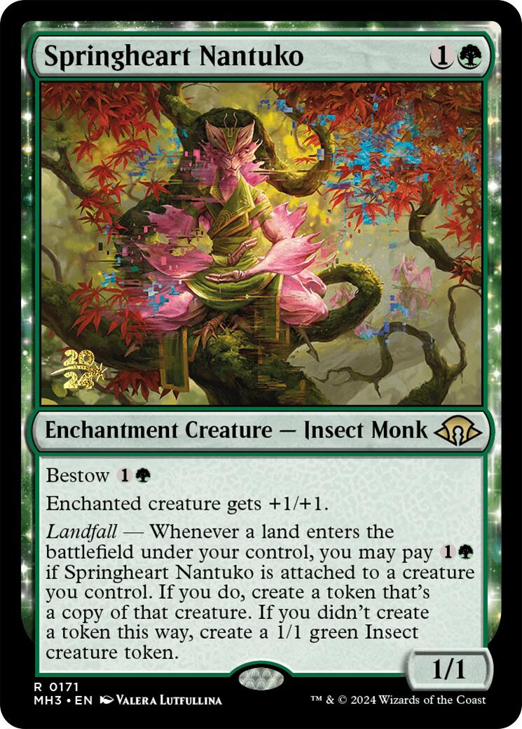 Springheart Nantuko [Modern Horizons 3 Prerelease Promos] - Destination Retro