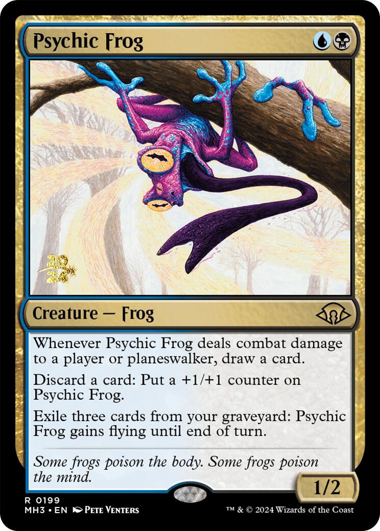 Psychic Frog [Modern Horizons 3 Prerelease Promos] - Destination Retro