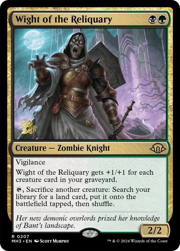 Wight of the Reliquary [Modern Horizons 3 Prerelease Promos] - Destination Retro