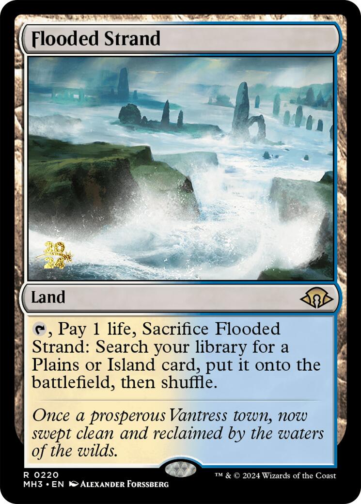 Flooded Strand [Modern Horizons 3 Prerelease Promos] - Destination Retro