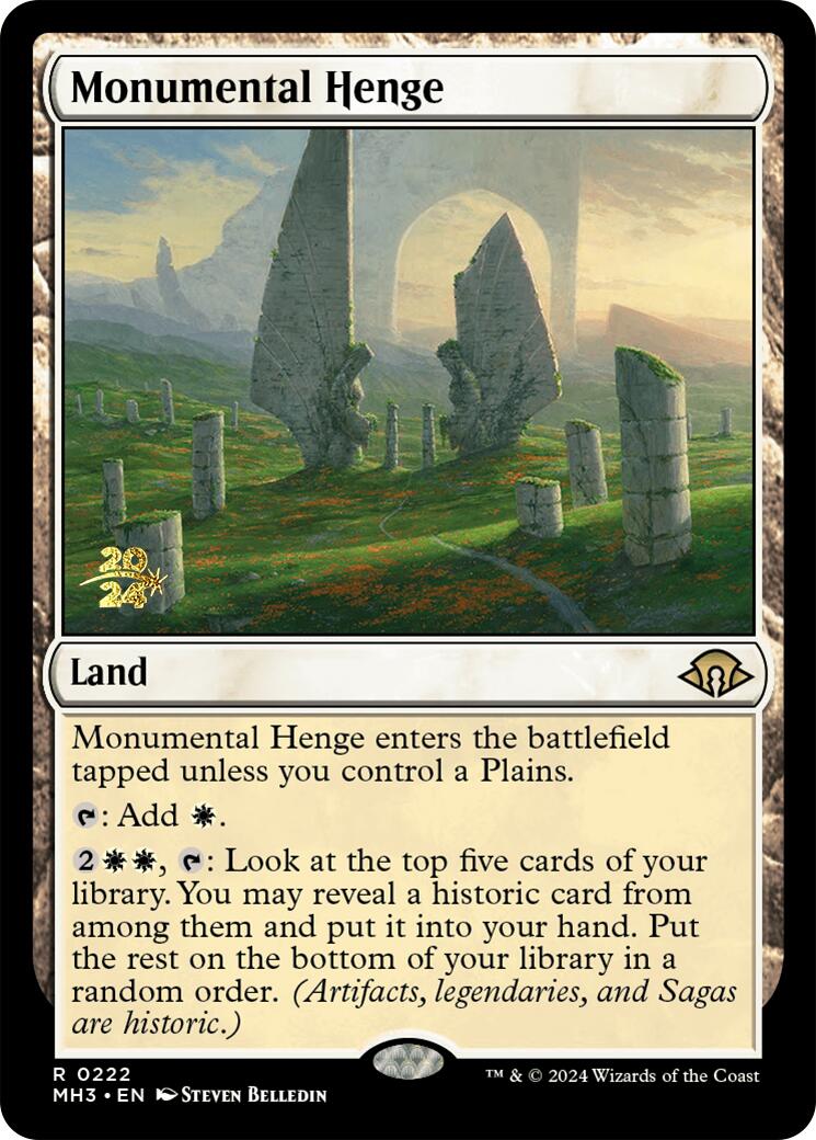 Monumental Henge [Modern Horizons 3 Prerelease Promos] - Destination Retro