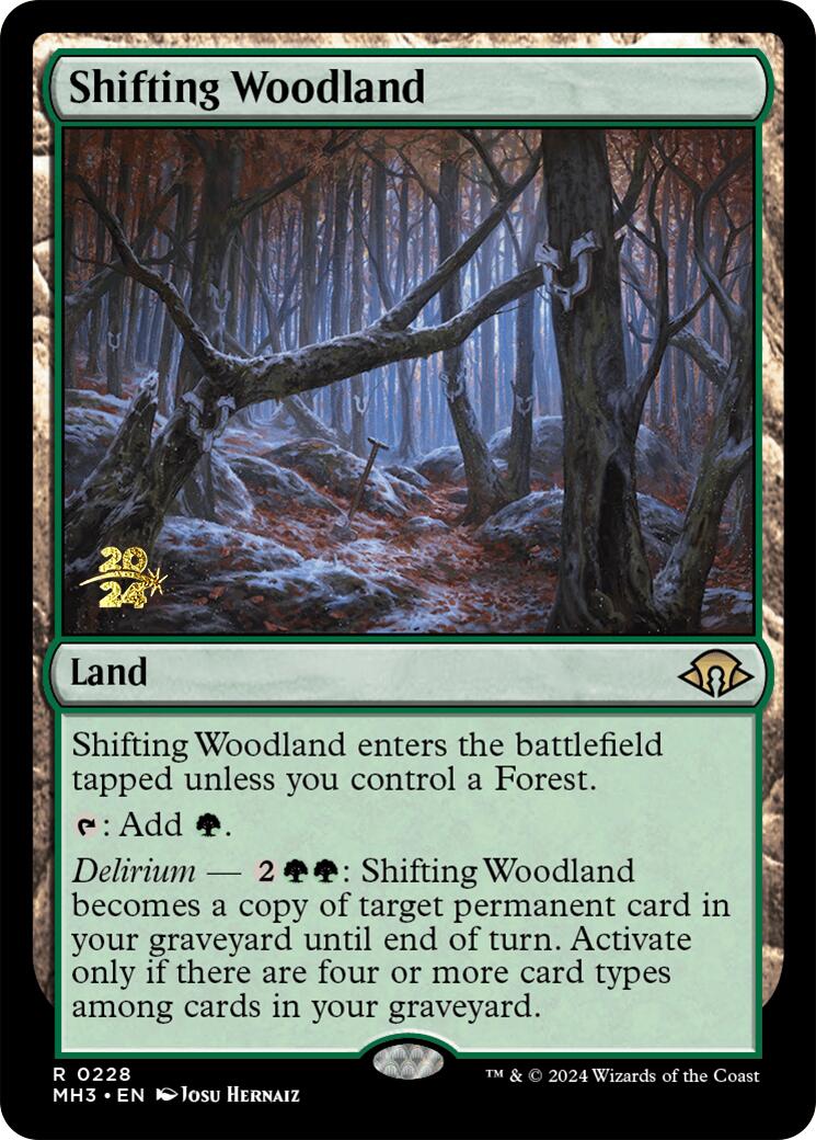 Shifting Woodland [Modern Horizons 3 Prerelease Promos] - Destination Retro