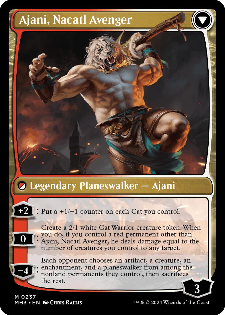 Ajani, Nacatl Pariah [Modern Horizons 3 Prerelease Promos] - Destination Retro