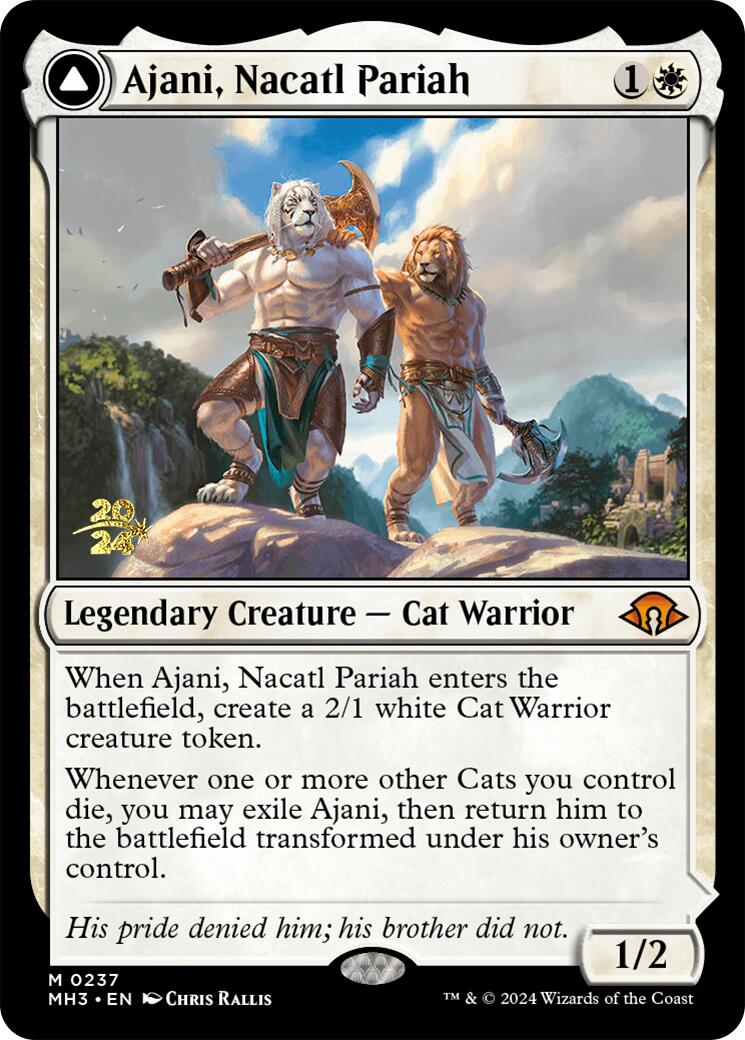 Ajani, Nacatl Pariah [Modern Horizons 3 Prerelease Promos] - Destination Retro