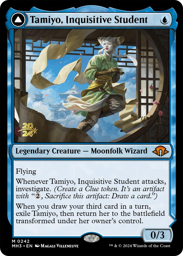 Tamiyo, Inquisitive Student [Modern Horizons 3 Prerelease Promos] - Destination Retro