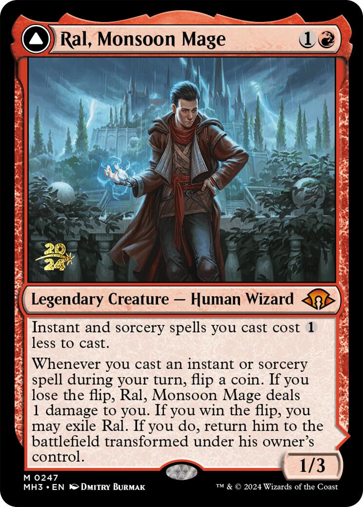Ral, Monsoon Mage [Modern Horizons 3 Prerelease Promos] - Destination Retro