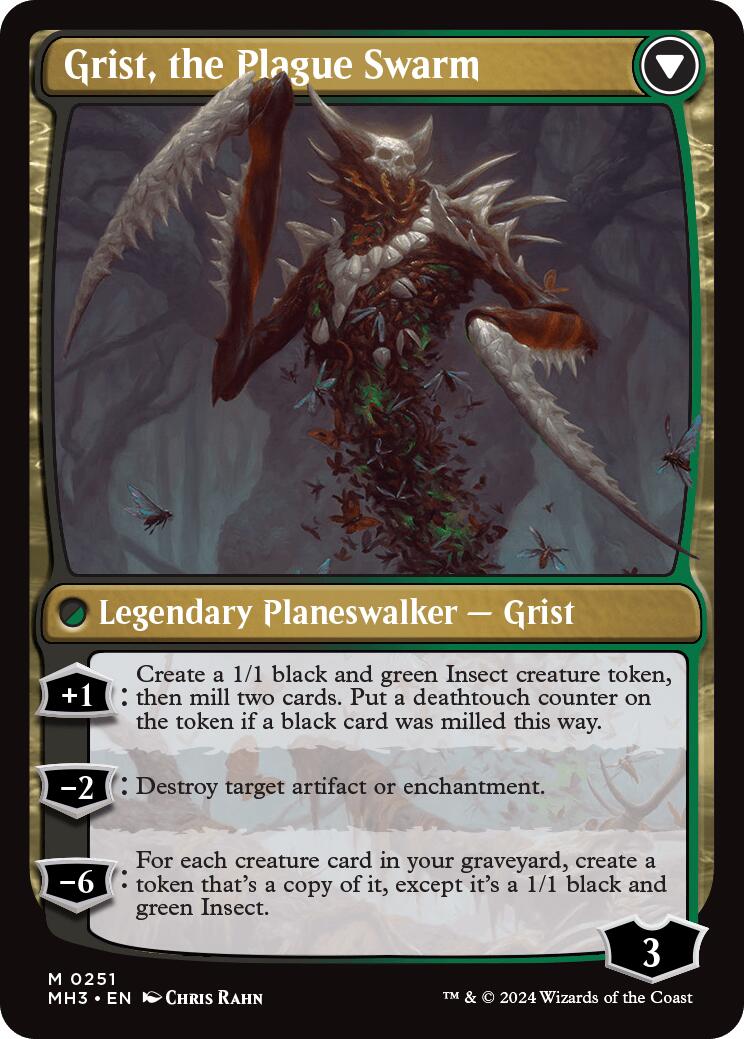 Grist, Voracious Larva [Modern Horizons 3 Prerelease Promos] - Destination Retro