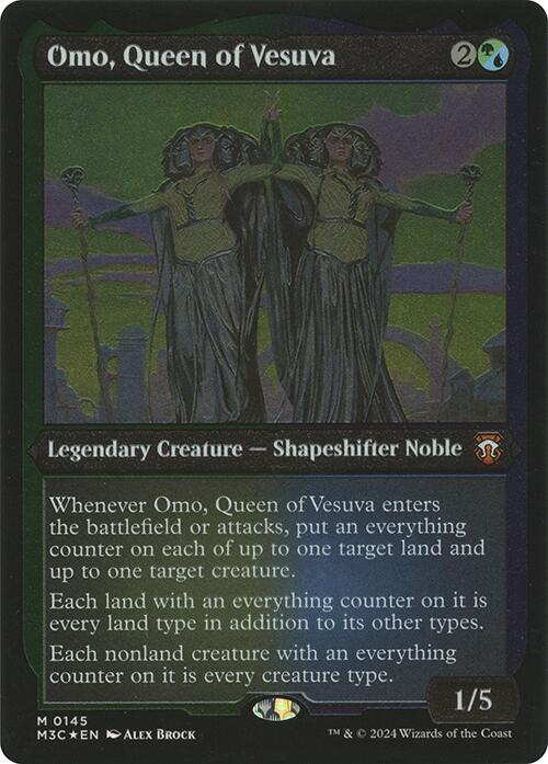 Omo, Queen of Vesuva (Display Commander) [Modern Horizons 3 Commander] - Destination Retro
