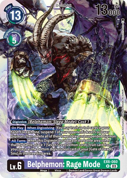 Belphemon: Rage Mode [EX6-060] [Infernal Ascension] - Destination Retro
