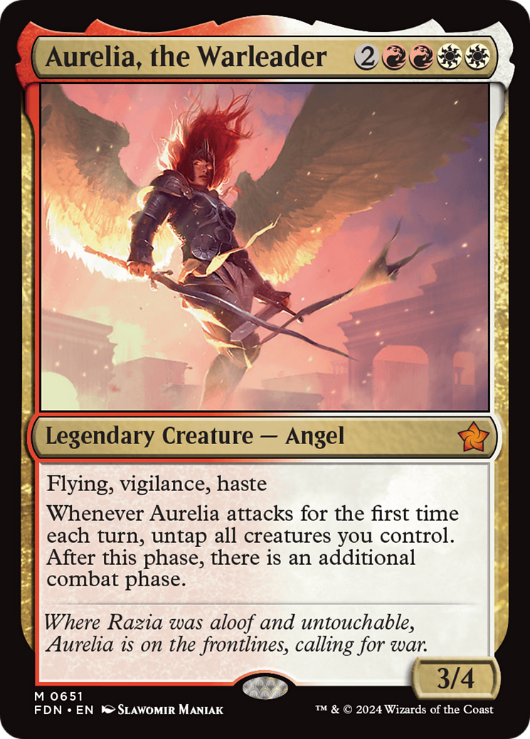 Aurelia, the Warleader [Foundations] - Destination Retro