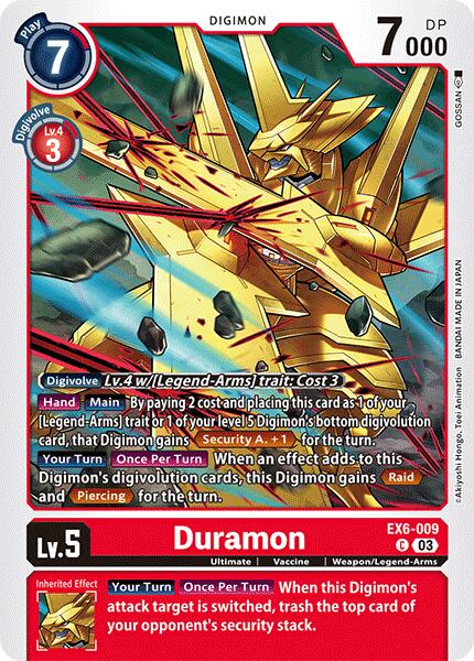 Duramon [EX6-009] [Infernal Ascension] - Destination Retro