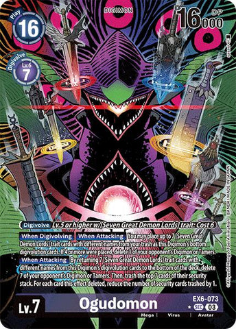 Ogudomon [EX6-073] (Alternate Art) [Infernal Ascension] - Destination Retro