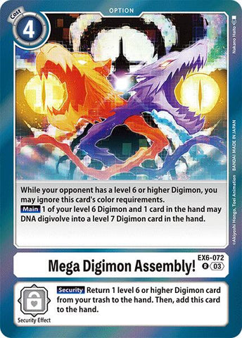 Mega Digimon Assembly! [EX6-072] [Infernal Ascension] - Destination Retro