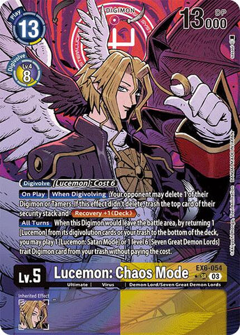 Lucemon: Chaos Mode [EX6-054] (Alternate Art) [Infernal Ascension] - Destination Retro