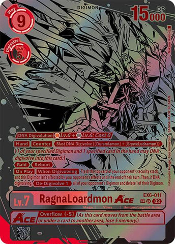 RagnaLoardmon ACE [EX6-011] (Textured) [Infernal Ascension] - Destination Retro