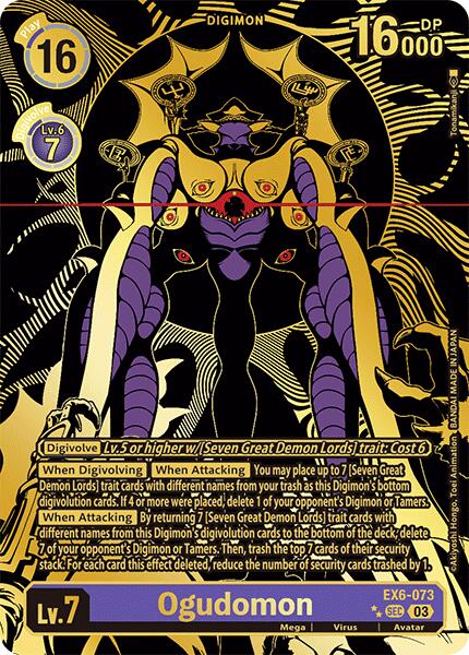 Ogudomon [EX6-073] (Textured) [Infernal Ascension] - Destination Retro