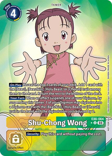 Shu-Chong Wong [EX6-064] (Box Promotion Pack: Infernal Ascension) [Infernal Ascension] - Destination Retro