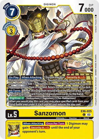 Sanzomon [EX6-025] [Infernal Ascension] - Destination Retro