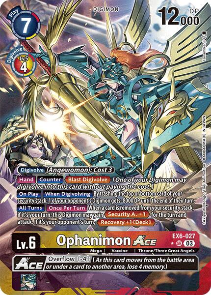 Ophanimon ACE [EX6-027] (Alternate Art) [Infernal Ascension] - Destination Retro