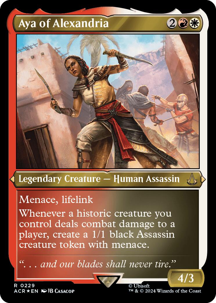 Aya of Alexandria (Foil Etched) [Assassin's Creed] - Destination Retro