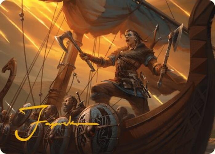 Eivor, Battle-Ready Art Card (Gold-Stamped Signature) [Assassin's Creed Art Series] - Destination Retro