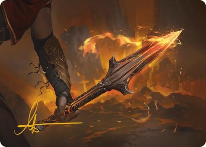 The Spear of Leonidas Art Card (Gold-Stamped Signature) [Assassin's Creed Art Series] - Destination Retro