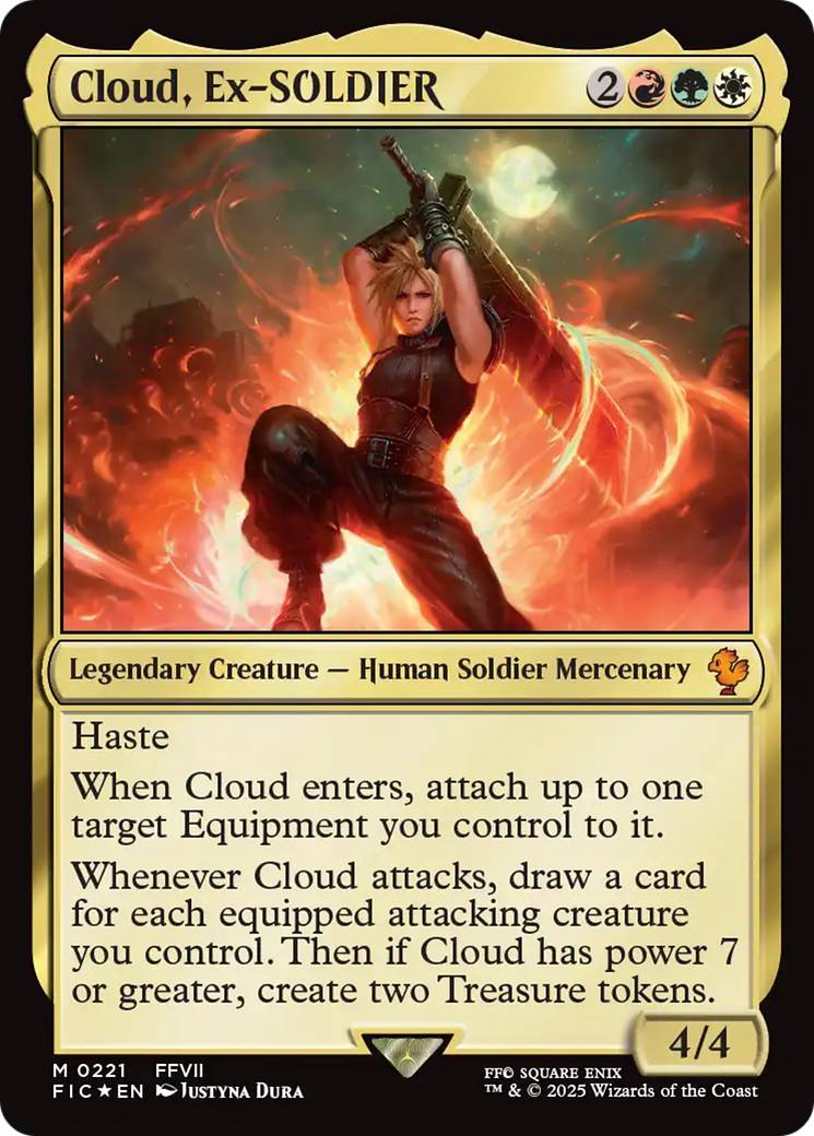 Cloud, Ex-SOLDIER (Surge Foil) [FINAL FANTASY Commander] - Destination Retro