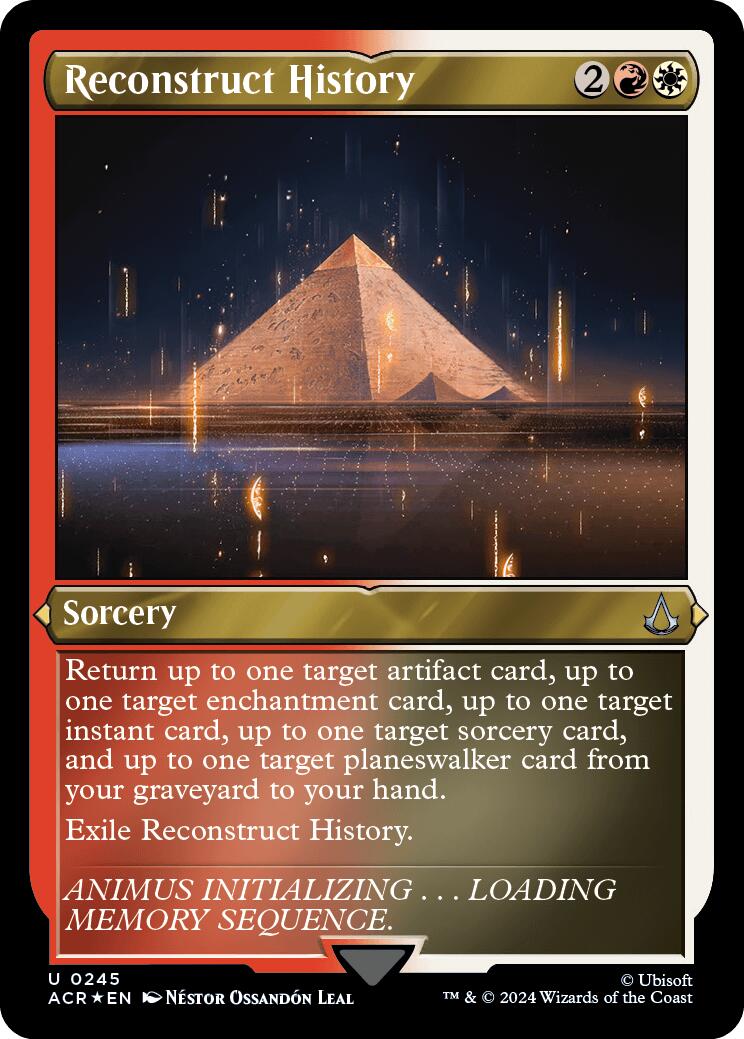 Reconstruct History (Foil Etched) [Assassin's Creed] - Destination Retro