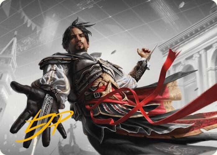 Ezio Auditore da Firenze Art Card (Gold-Stamped Signature) [Assassin's Creed Art Series] - Destination Retro