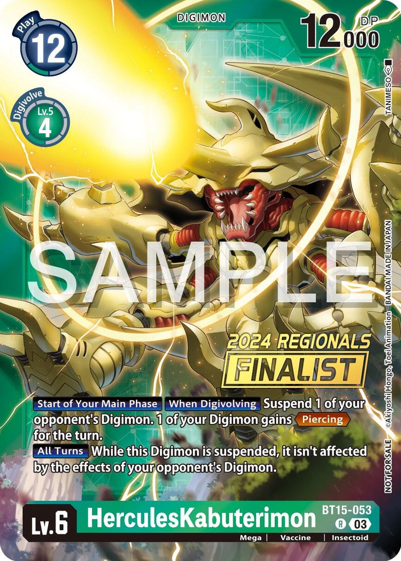 HerculesKabuterimon [BT15-053] (2024 Regionals Finalist) [Exceed Apocalypse] - Destination Retro