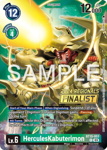 HerculesKabuterimon [BT15-053] (2024 Regionals Finalist) [Exceed Apocalypse] - Destination Retro