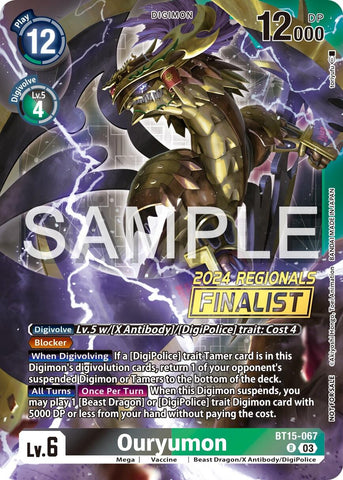 Ouryumon [BT15-067] (2024 Regionals Finalist) [Exceed Apocalypse] - Destination Retro