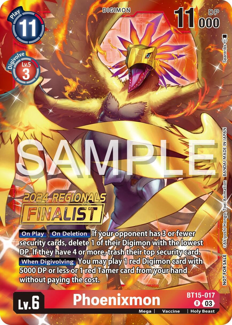 Phoenixmon [BT15-017] (2024 Regionals Finalist) [Exceed Apocalypse] - Destination Retro