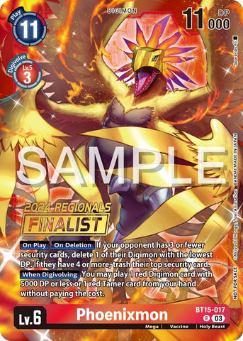 Phoenixmon [BT15-017] (2024 Regionals Finalist) [Exceed Apocalypse] - Destination Retro