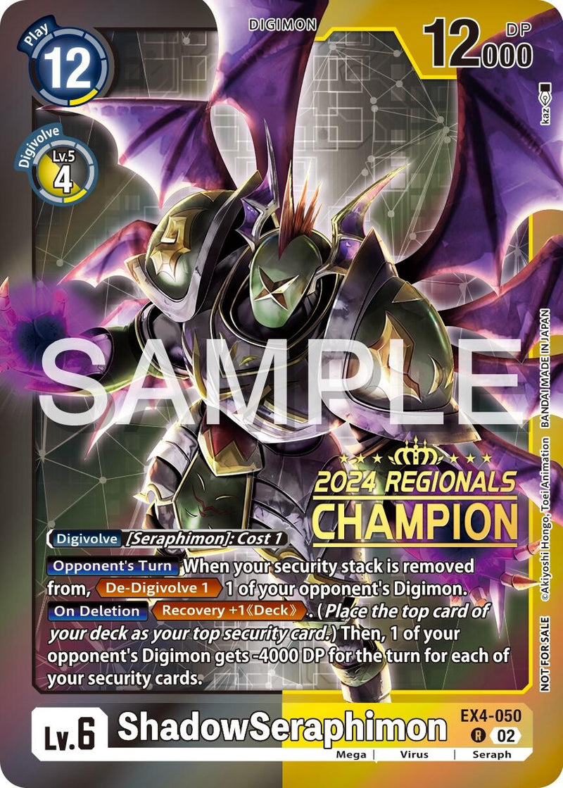 ShadowSeraphimon [EX4-050] (2024 Regionals Champion) [Alternative Being Booster] - Destination Retro