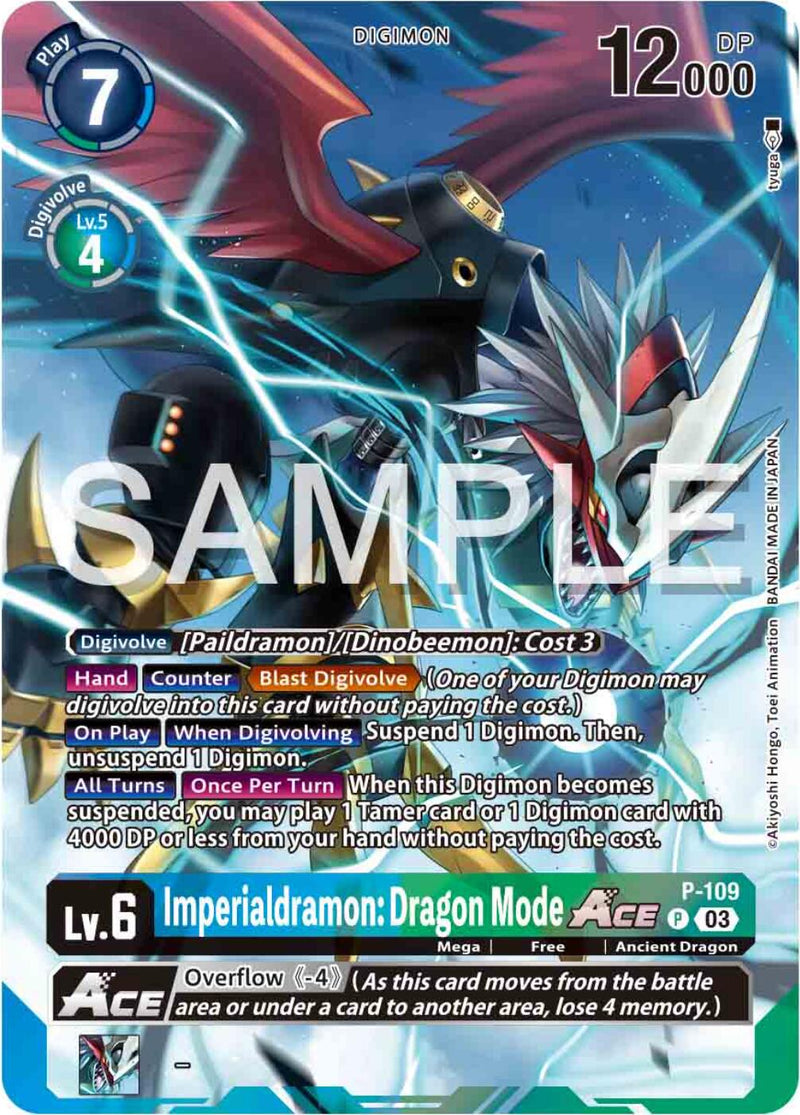 Imperialdramon: Dragon Mode ACE [P-109] (Digimon Adventure 02: The Beginning Set) [Promotional Cards] - Destination Retro
