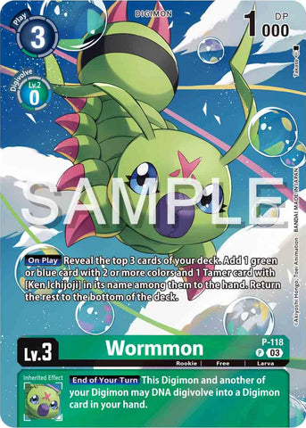 Wormmon [P-118] (Digimon Adventure 02: The Beginning Set) [Promotional Cards] - Destination Retro