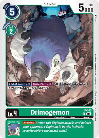 Drimogemon [P-143] (Store Tournament 2024 Jul. – Sep. Participation Pack) [Promotional Cards] - Destination Retro