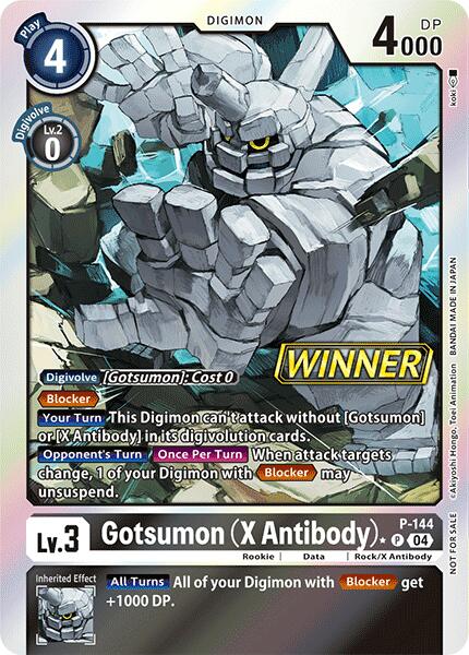 Gotsumon (X Antibody) [P-144] (Store Tournament 2024 Jul. – Sep. Winner Pack) [Promotional Cards] - Destination Retro