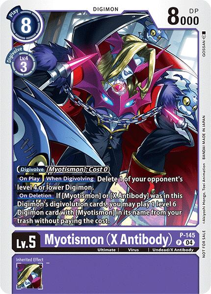 Myotismon (X Antibody) [P-145] (Store Tournament 2024 Jul. – Sep. Participation Pack) [Promotional Cards] - Destination Retro
