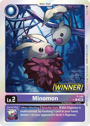 Minomon [P-149] (Store Tournament 2024 Jul. – Sep. Winner Pack) [Promotional Cards] - Destination Retro